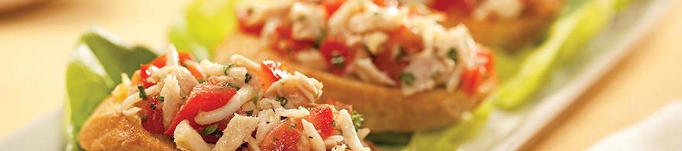 Tomato tuna bruschetta